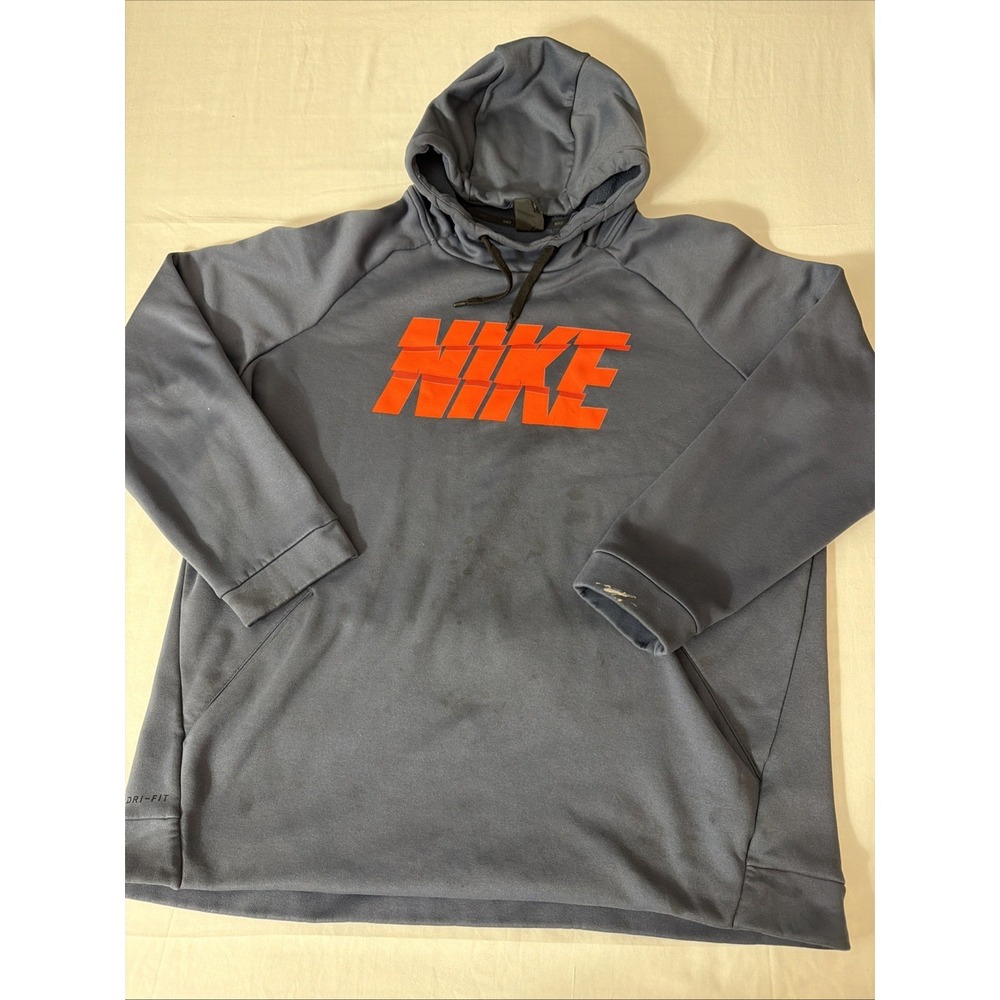 Nike Dri-FIT Pullover Hoodie Sweatshirt Men's XXL Work Fit Construction stained*